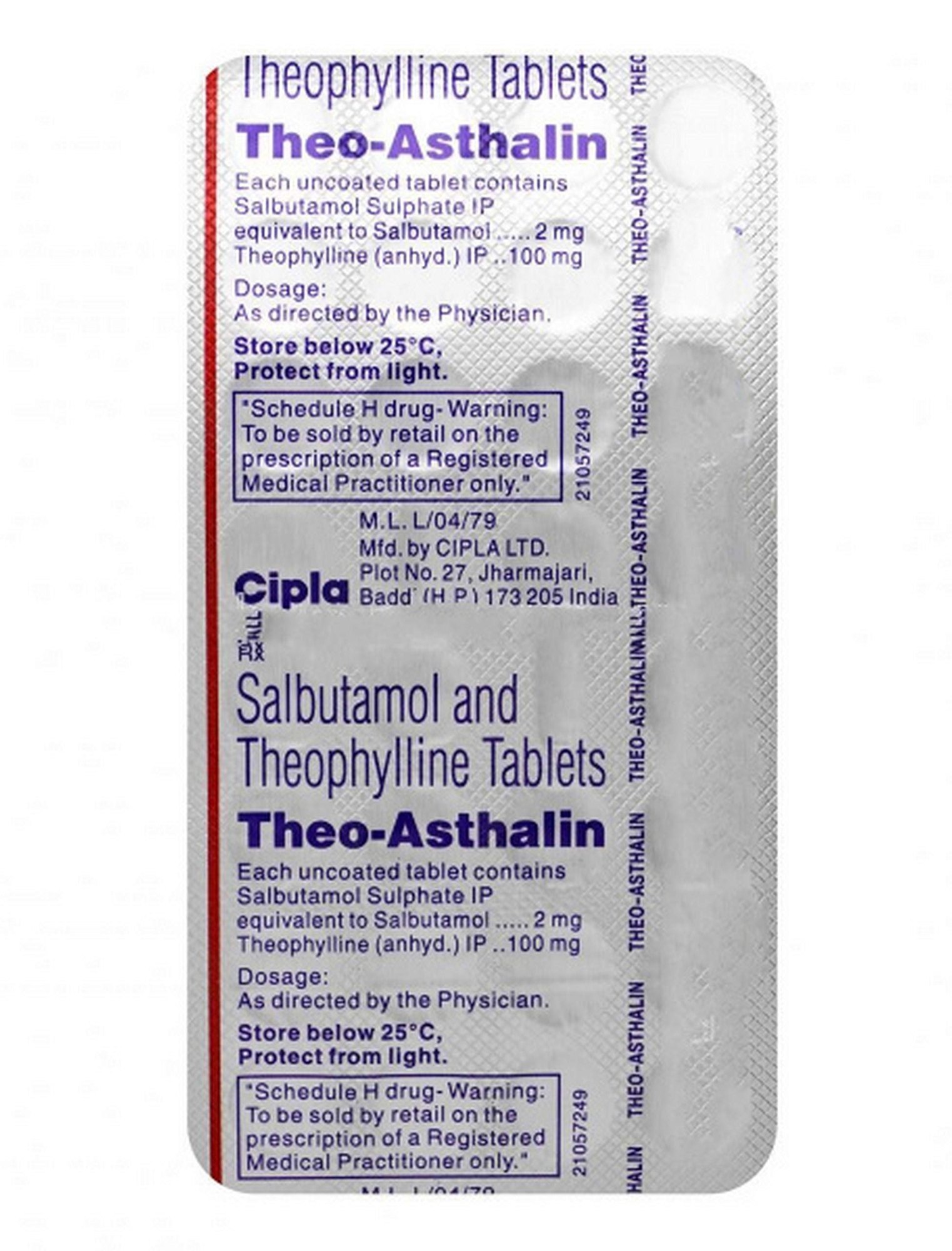 Theo Asthalin 2mg+100 mg